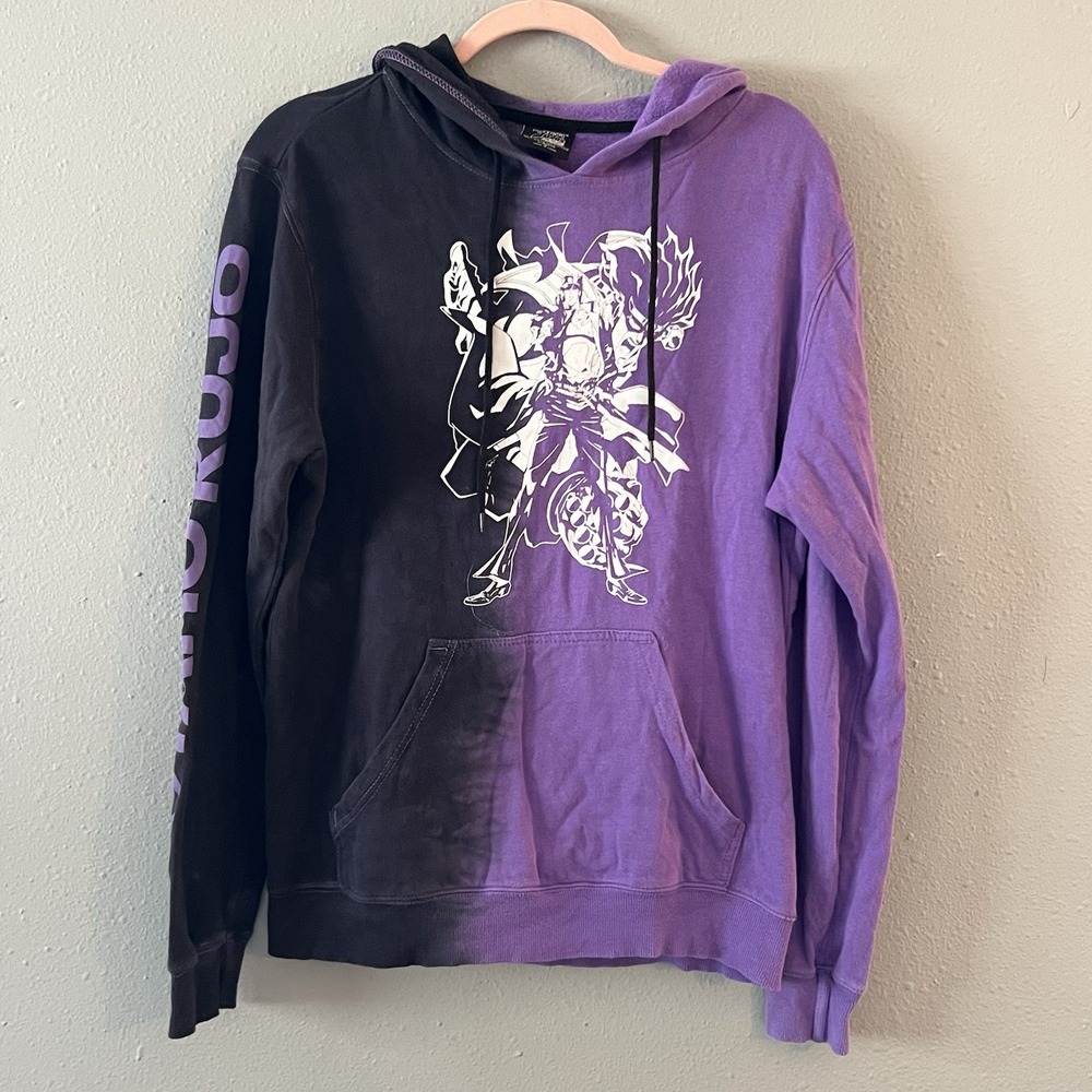 Hot Topic JoJo's Bizarre Adventure Stardust Crusaders Hoodie S Colorblock